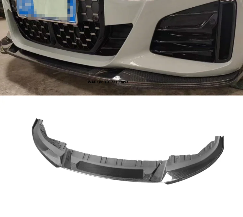 

G26 3D Style Carbon Fiber Front Lip Diffuser for 4 Series G26 2021+ All-in-One Front Bumper Lip Carbon Fiber Body Kit