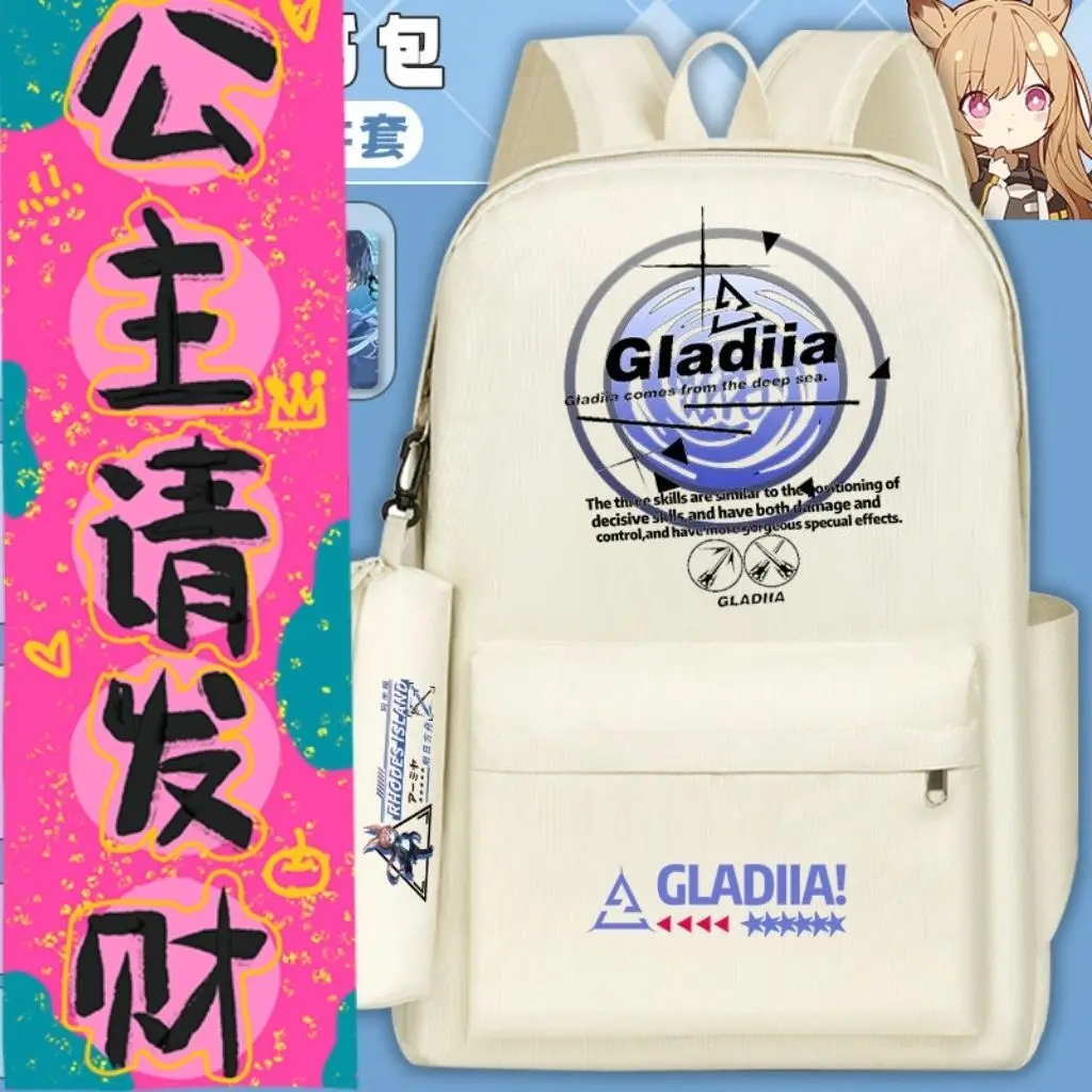 Arknights Trendy Large Capacity Cartoon Anime Collaboration Student Laptop Bag Unisex Lightweight Backpack Anime