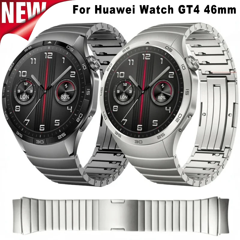 

No Gaps Stainless Steel Band for Huawei Watch GT4 46mm Metal Quick Release Link Bracelet Correa for Huawei Watch GT4 Watchband