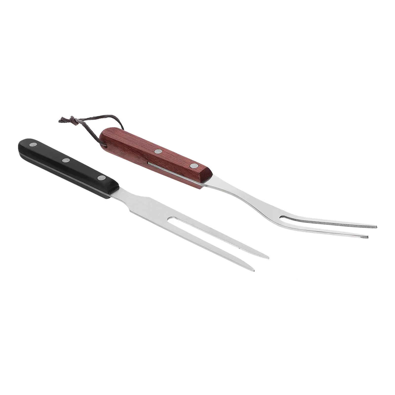

2Pcs Bbq Meat Forks Stainless Steel Grill Forks Long Heat-Proof Handle Outdoor Barbecue Tools for Roasting Serving