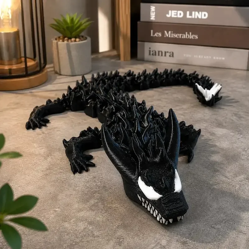 15-Inch Hero Vs Villain 3D Printed Dragon Ornament, Decoration Figure, Vibrant Colors, Detailed Design, Home Decor or Birthday Gift, Comic Book Merchandise, Figurines For Collectors