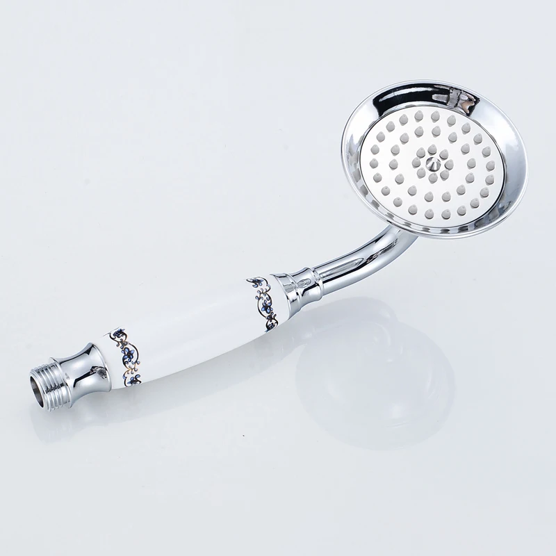 الكروم دش يدوي السيراميك يده رئيس النحاس قوس 150 سنتيمتر دش خرطوم صنبور رئيس ملحقات الحمام للحمام