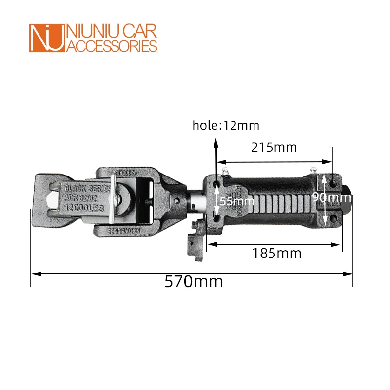 

Heavy Duty Offroad Polyblock Trailer Coupler 12000 LBS Capacity RV Camper Caravan Motorhome Accessory for Secure Towing