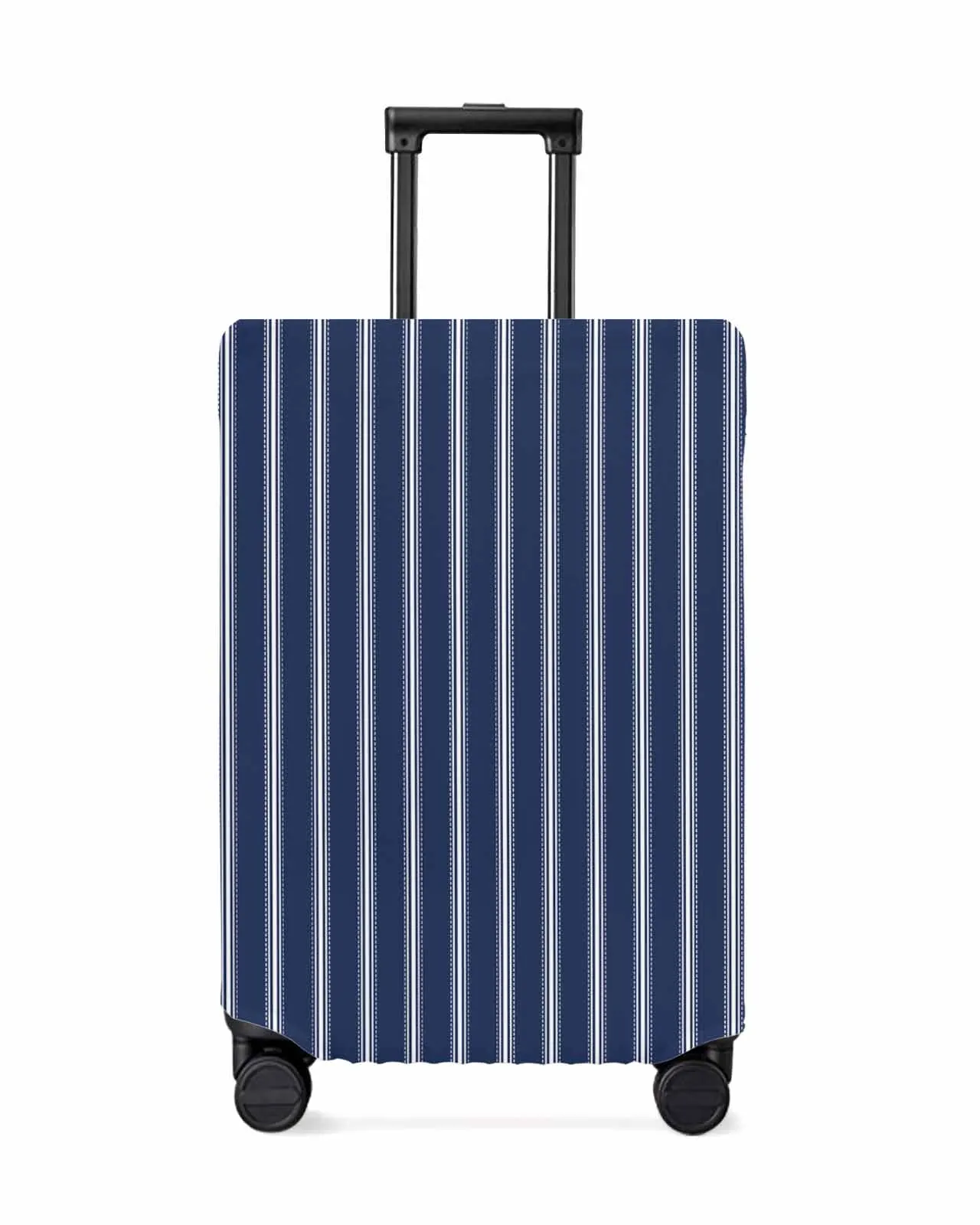 Striped Navy Background Luggage Cover Elastic Baggage Cover For 18-32 Inch Suitcase Case Dust Cover