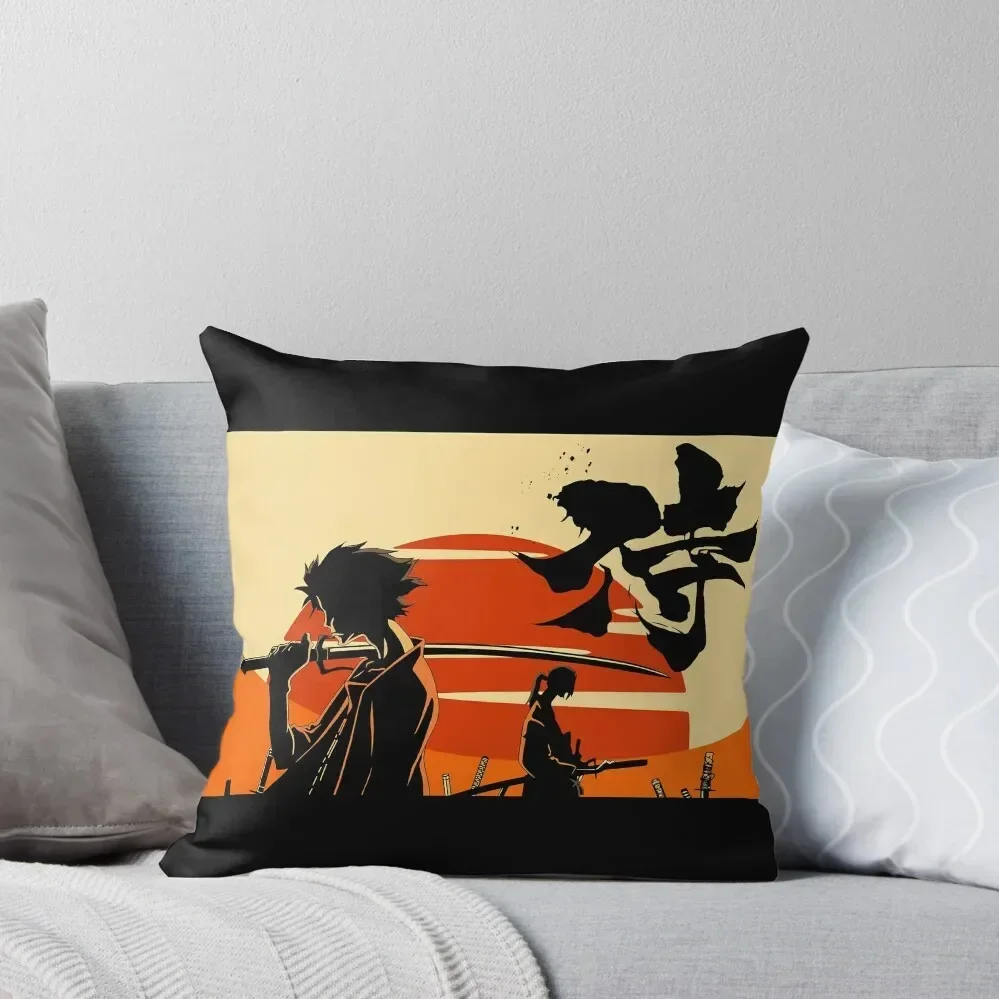 

Sunset Samurai Throw Pillow Elastic Cover For Sofa Luxury Sofa Cushions pillow