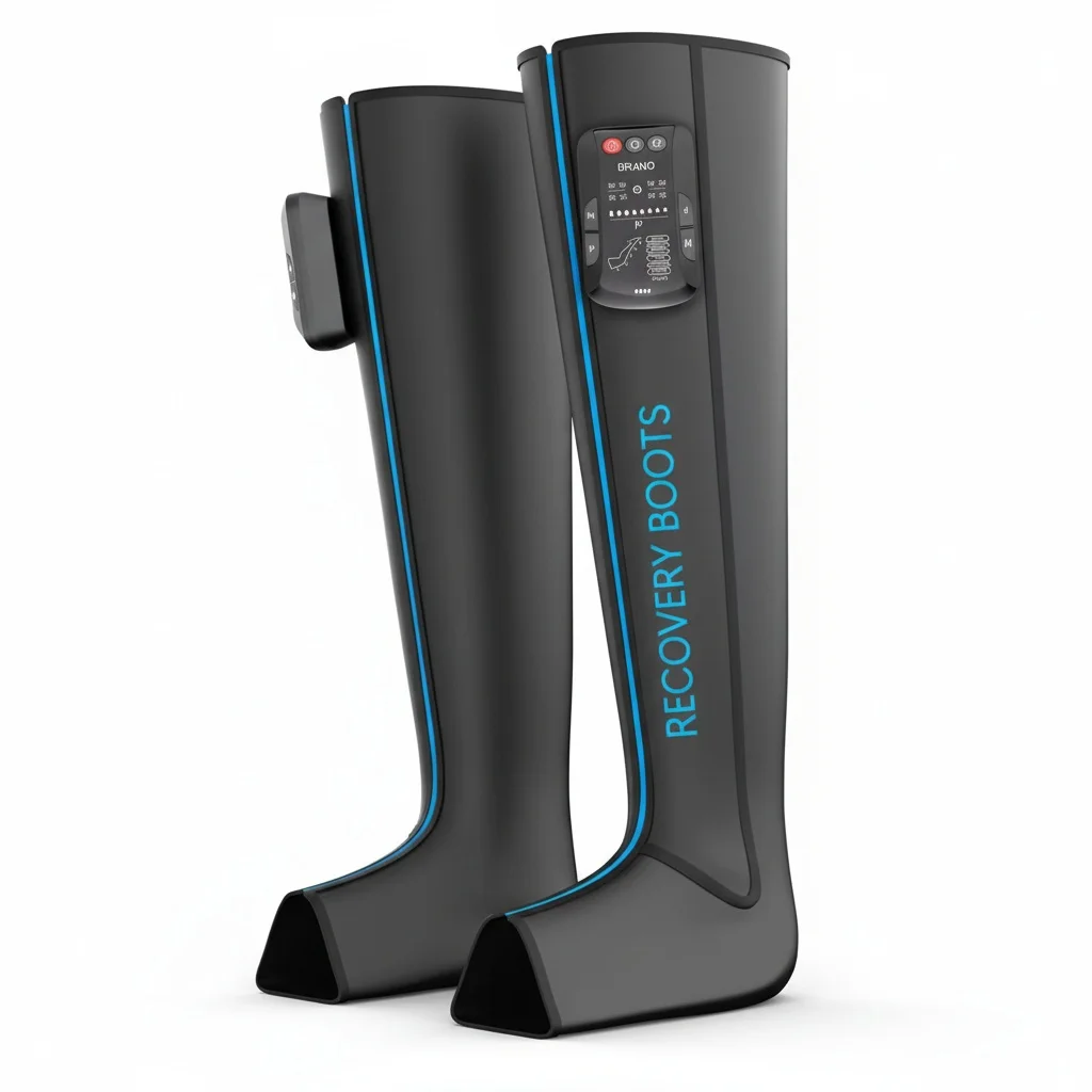 Pressotherapy Shorts, 4-8 Chambers Pneumatic, Wireless Compression Boots, Air Compression Leg Massage for Athlete Recovery