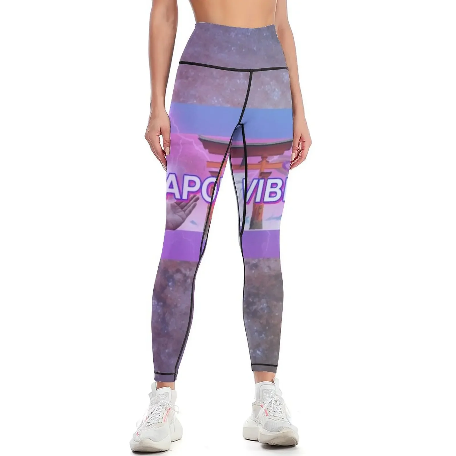 

VAPOR VIBES Vaporwear Apparel Leggings Leginsy push up for fitness gym's sportswear legging push up Womens Leggings