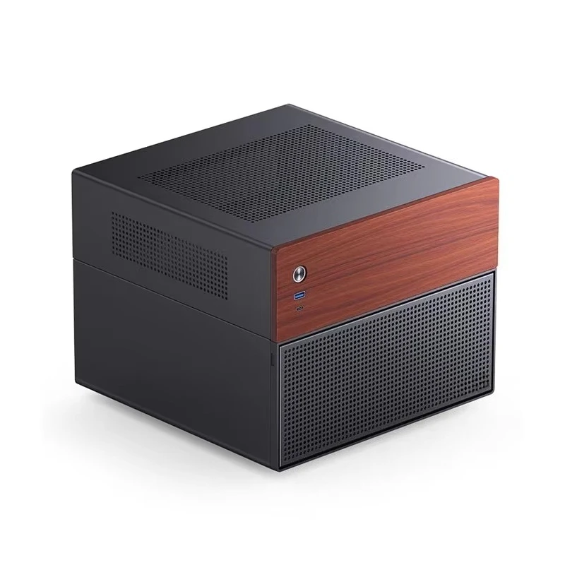 Mini-ITX N4 NAS Mini Chassis Mid Tower Case with 8+1 HDD Bay Dual 120mm Fans ITX Motherboard