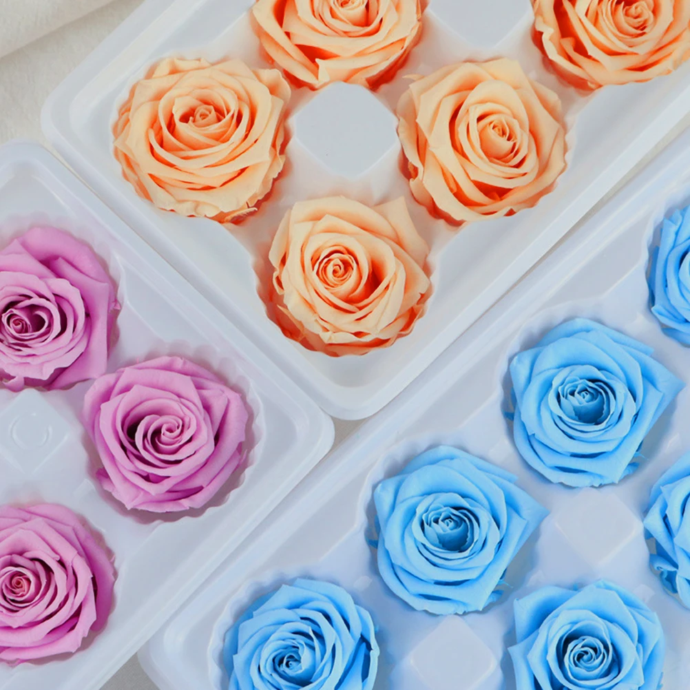 

Preserved Rose Gift Box Real Flowers Bouquet Red Home WeddingDecoration Anniversary Party Office Never Withered