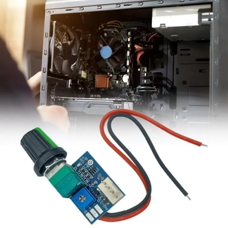 27rb портативное 4 -контактное шапок охлаждающее вентилятор контроллер скорость скорости регулируемого обратимого переключателя