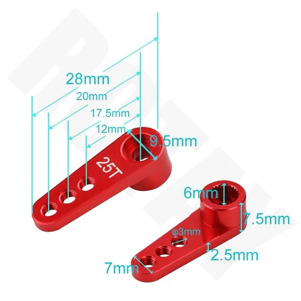 Tire Tool Waterproof 20KG 25KG 30kg 35kg 60KG Servo 180 270 360 Degree High Torque Digital Metal Gear 25T Suitable for RC Car