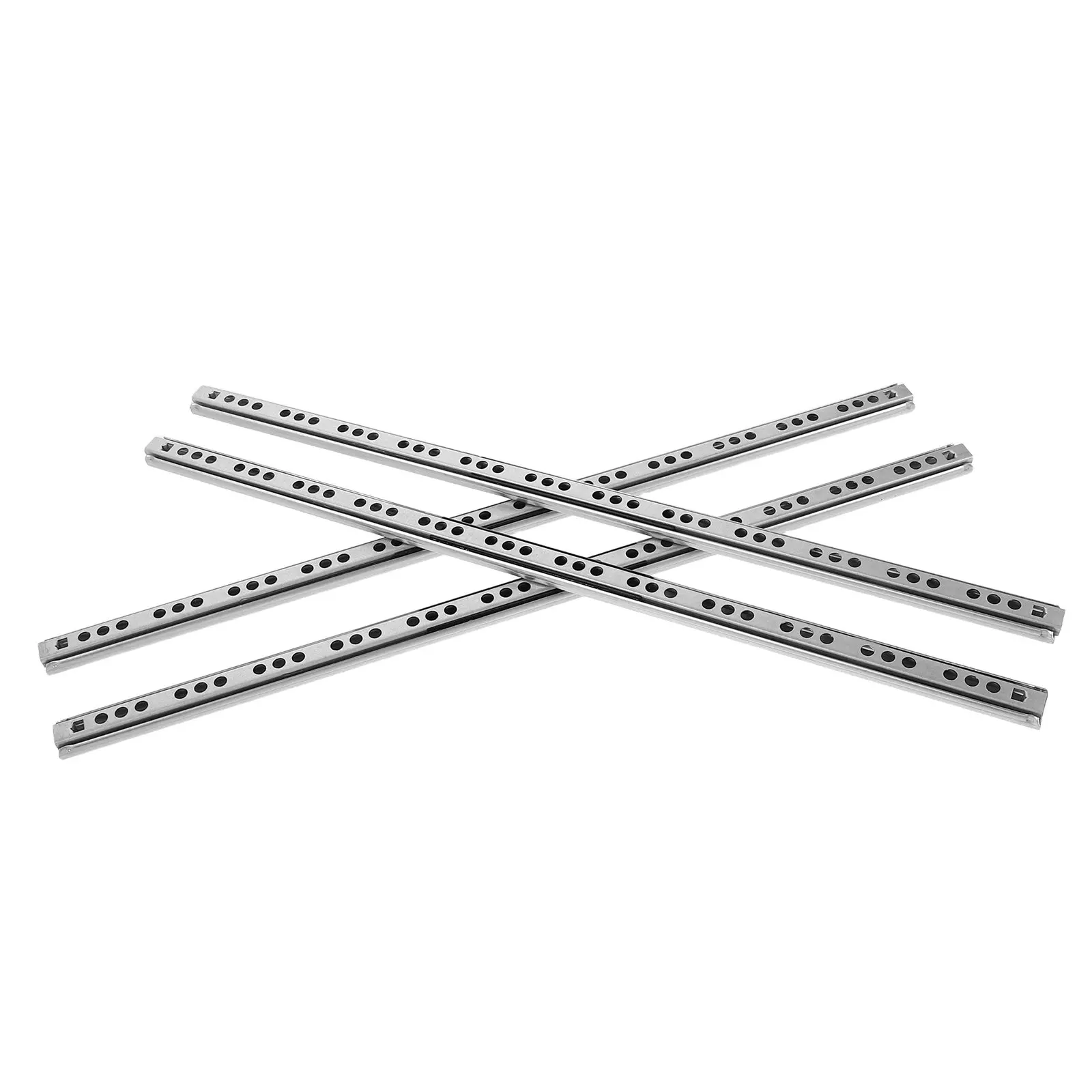 

4 пары усиленных металлических направляющих для выдвижных ящиков с бесшумным замком и плавным закрыванием, бесшумные направляющие для кухонных шкафов