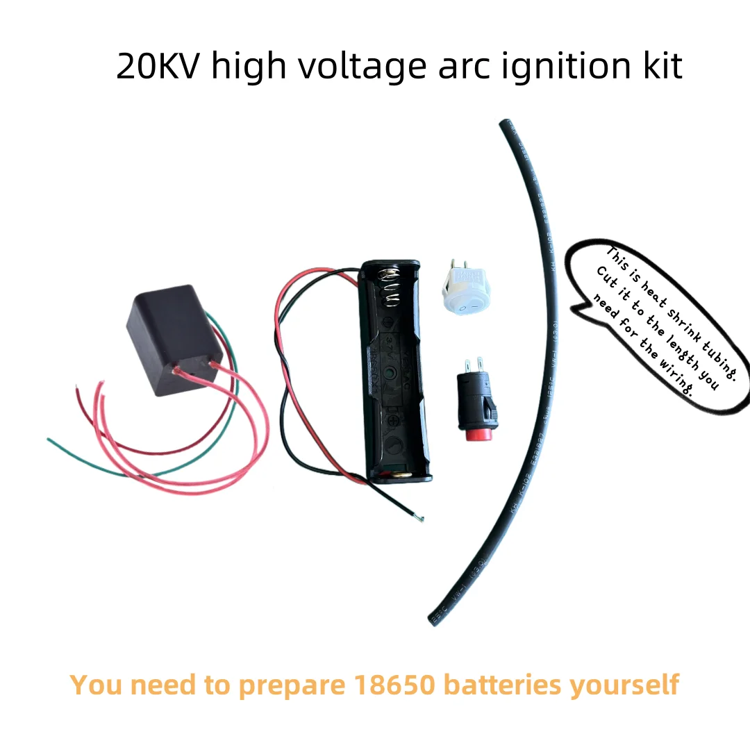 Modul penguat tegangan tinggi DC pulsa busur daya tinggi 3.7-6V, penghidup generator tegangan tinggi 20KV