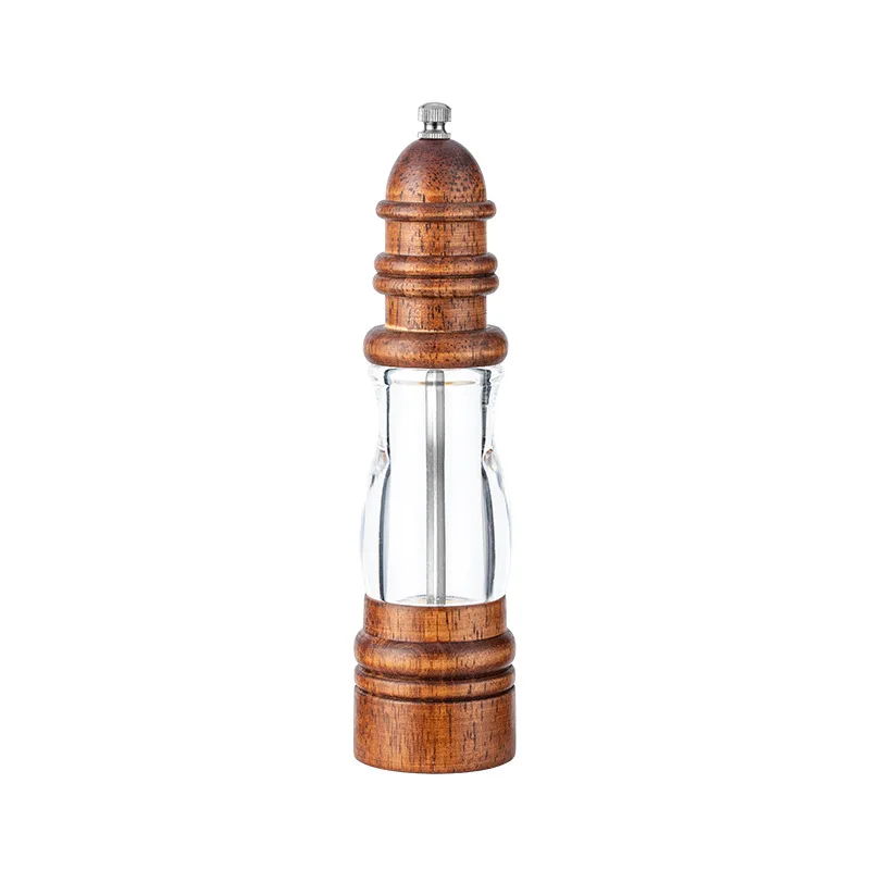 New Pepper Grinder 22CM Household Manual Grinding Salt Pepper Grinder Kitchen Solid Wood Pepper Grinder Tool