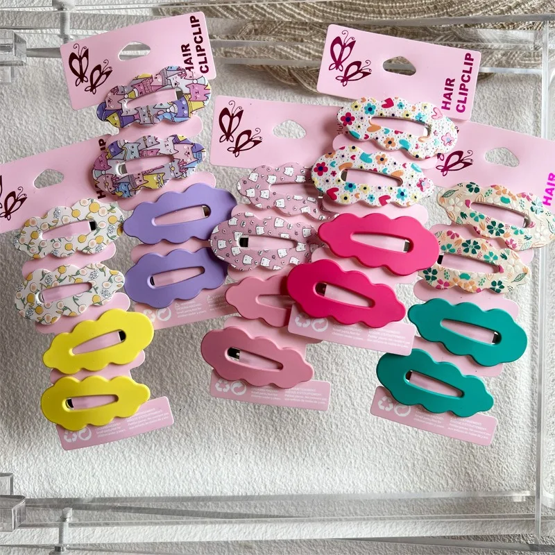 2023 Cute Cartoon Baby Hairpins Set Children Girls Kids Kawaii Hair Clips Pin Barrettes Accessories Hairgrips Headdress Headwear