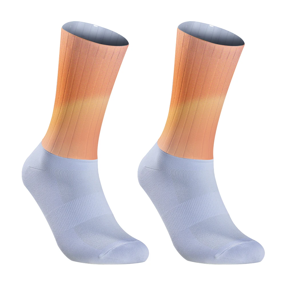 Chaussettes Aero coordonnantes en silicone pour homme, accessoire de sport pour vélo, course à pied, cyclisme, nouvelle collection été 2024