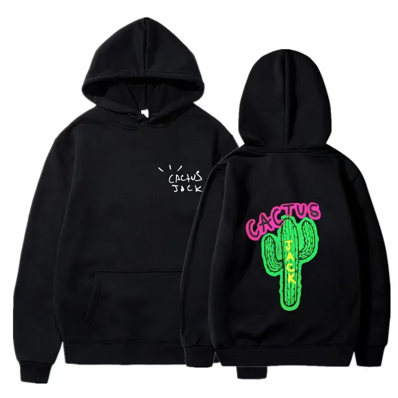 2024 New European and American rapper Travis Scott cactus jack cactus male and female sweatshirt hoodie