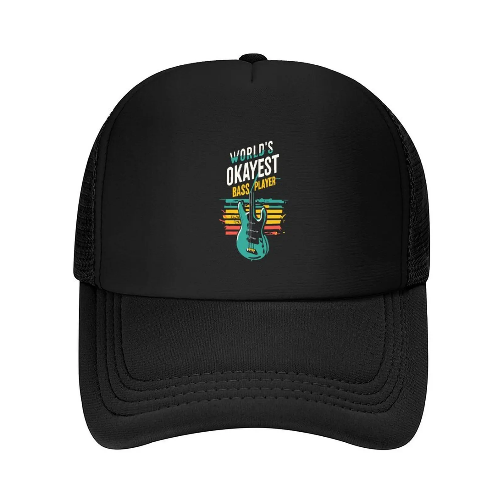 

Worlds Okayest Bass Player Baseball Cap Unique hats Kids Hat Christmas Hat Hat Man For The Sun Women's Golf Clothing Men's