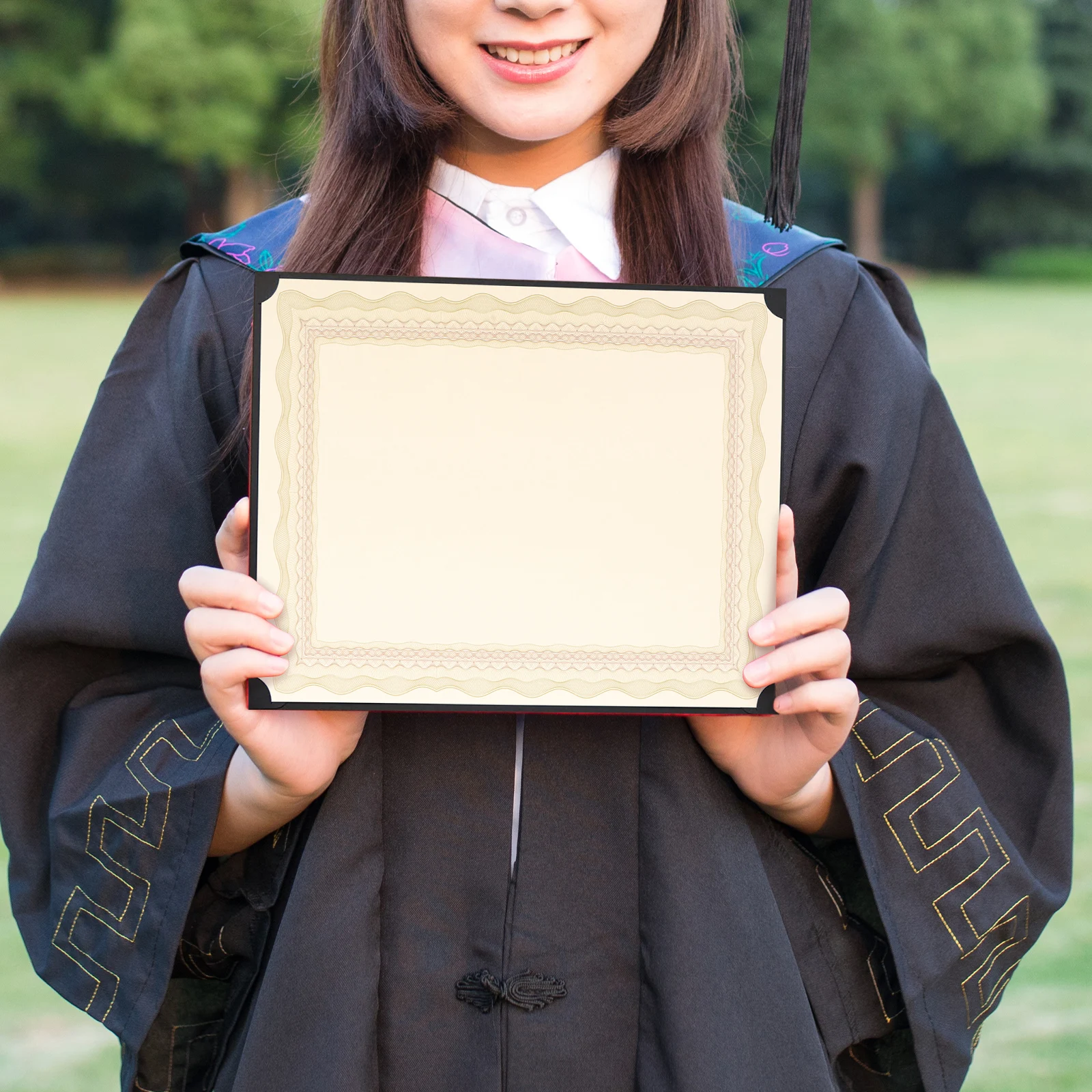 

10pcs A4 Blank Paper Printable Honor Certificate Inner Paper For School Diploma Graduation Award Certificate Supplies