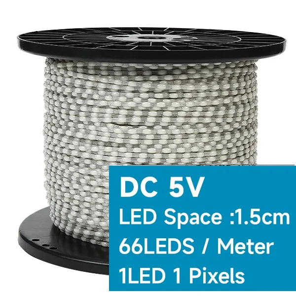 KTRLIGHT 5V IP68 Großhandel voller Traumfarbe LED-Streifen Lichterkette WS2811 RGBIC adressierbar einzeln dekorieren Weihnachtsbaum 6