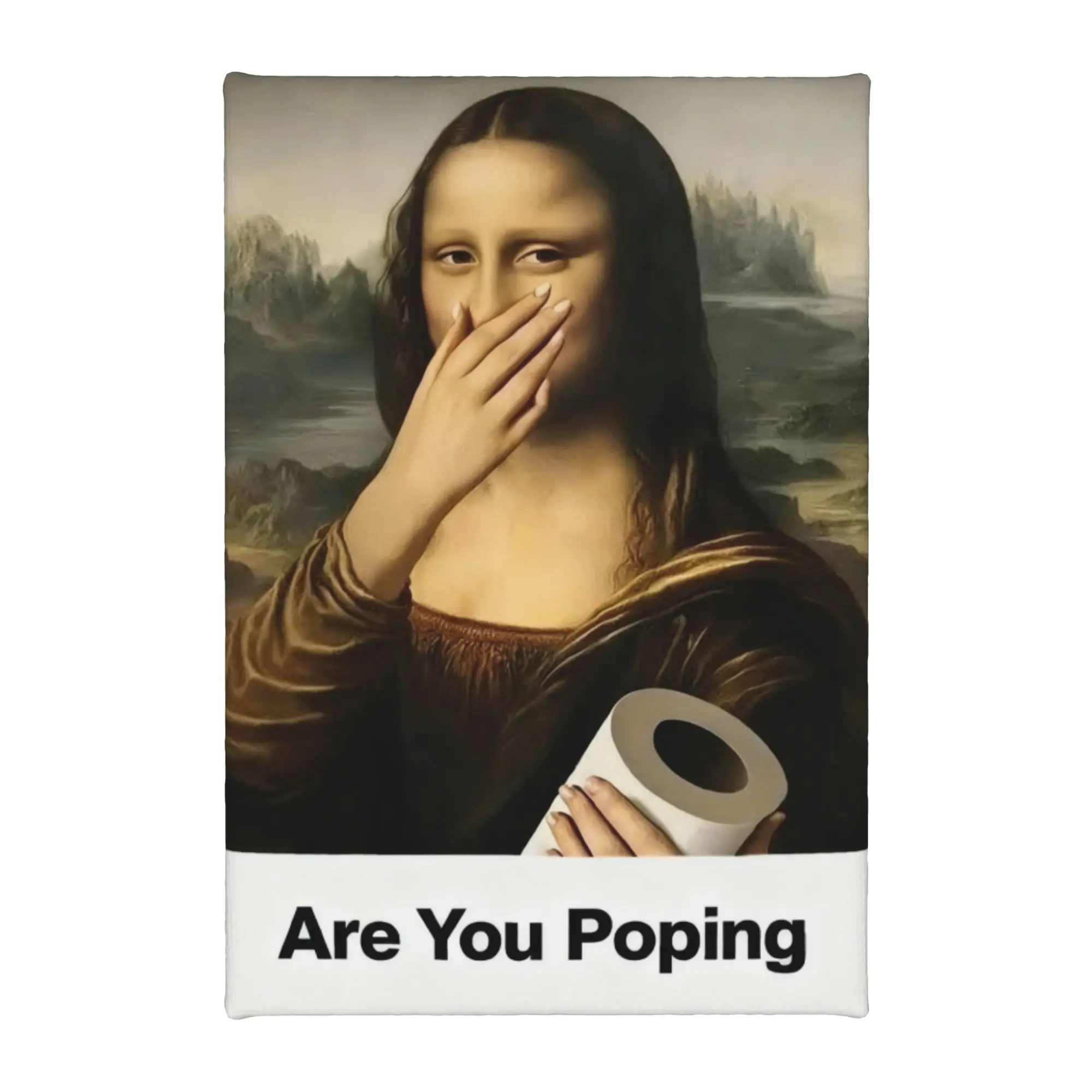 Canvas Painting Home Decoration Unframed Canvas Print Art Wall Decor Picture  Are You Pooping Canvas Artwork Gift 8x12inch