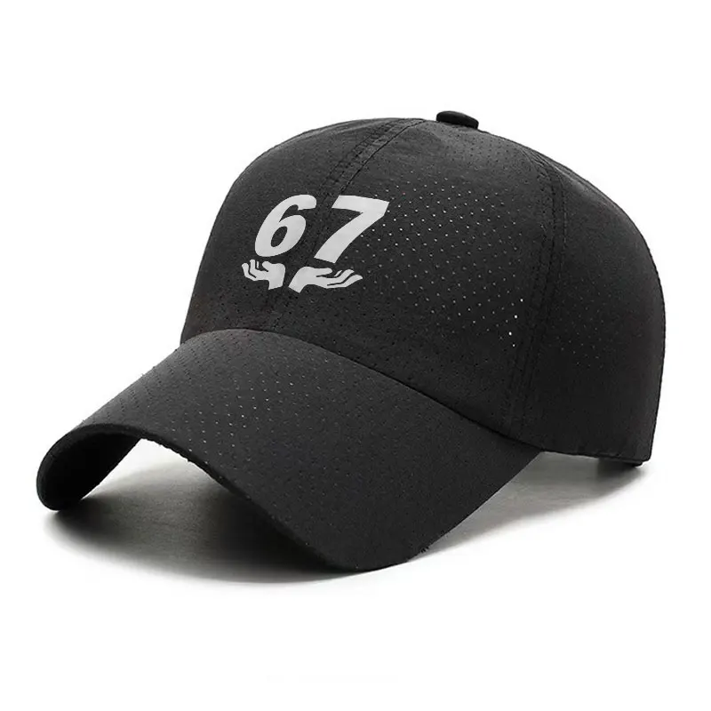 Six Seven 67 Meme Hands Quick Dry Baseball Cap Outdoor Fishing Hiking Hat
