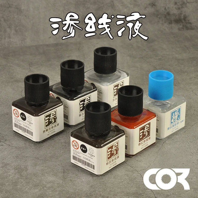 

Panel Line 40ml Accent Color Liquid Model Highlighting Paint For Assembly Model Painting Tools Hobby DIY Pigment