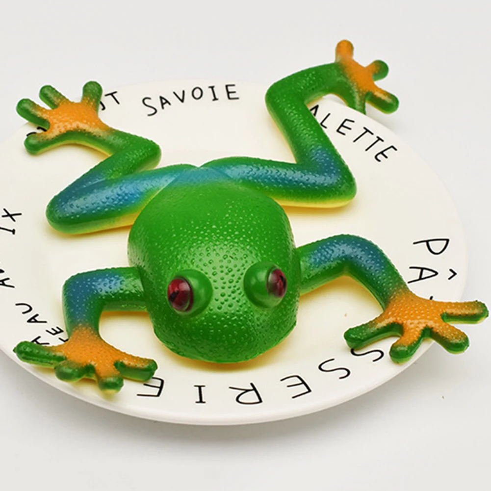 Juguete de rana, juguete para aliviar el estrés, juguete sensorial para apretar, juguete elástico para niños autistas, ansiedad para regalos de fiesta de cumpleaños