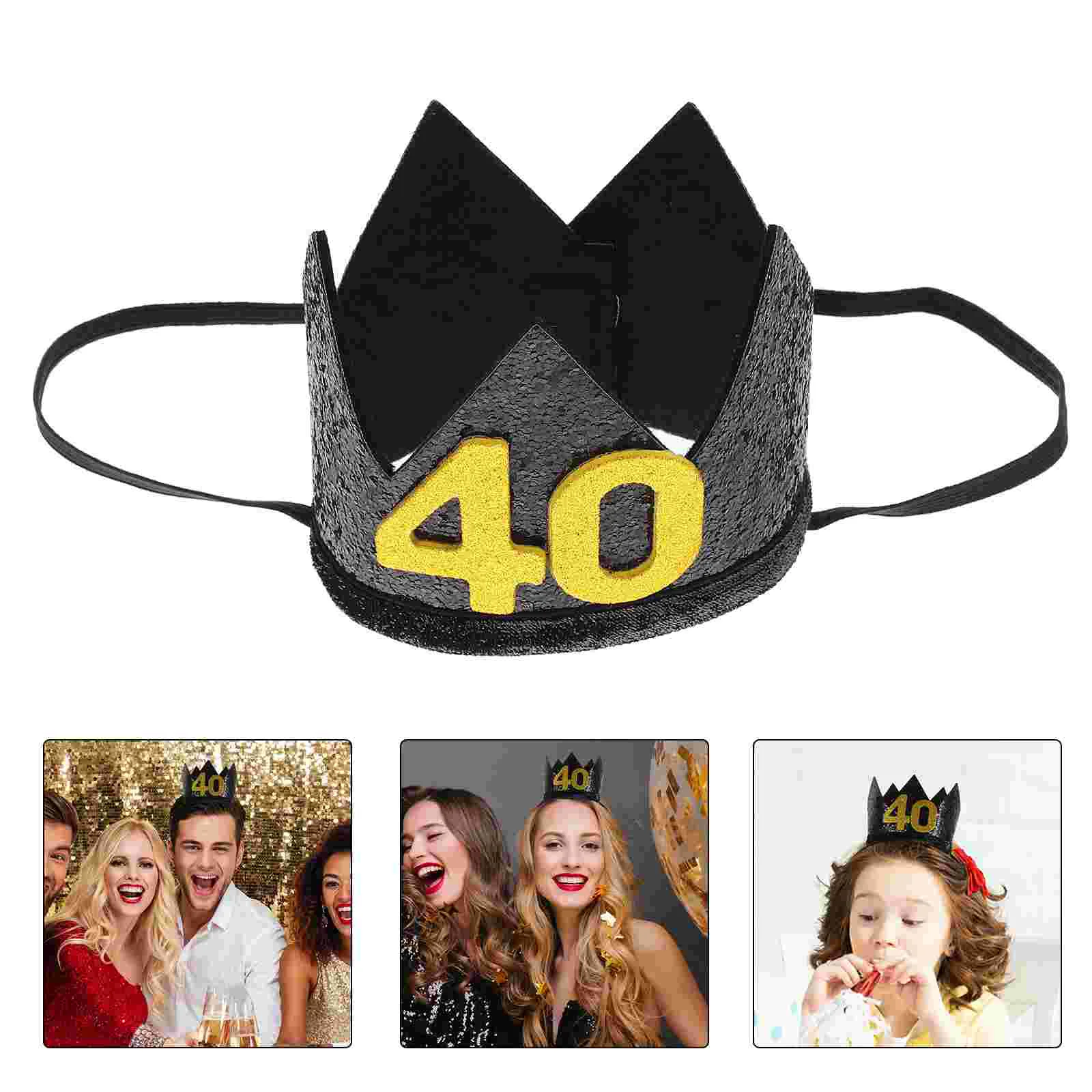 

Headband Crown Birthday Hat for Decor Beautiful Party Boy Decorative Adorable Miss