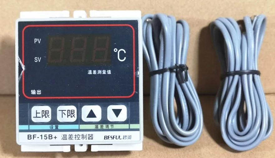 Solar hot water temperature difference controller BF-15B + temperature controller to protect the water tank 2 circuits