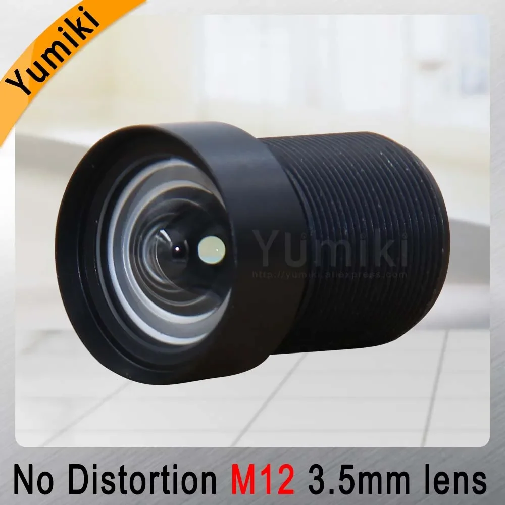 Yumiki 3.5mm M12 Lens 1/2.5 Inch 5MP IR F1/2.8 No Distortion lens for cctv camera