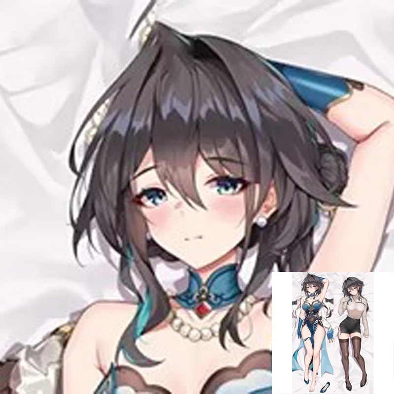 

Dakimakura Anime Pillow Cover Ruan Mei Double Sided Life-size Halloween Christmas