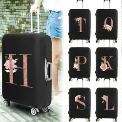 Juste de protection élastique pour bagages, optique portable, housse anti-poussière simple, protection anti-rayures, impression or rose, accessoires de voyage