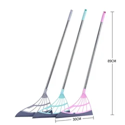 Magic broom Dustpan set Household silicone wiper whisk broom non-stick hair household good toilet broom