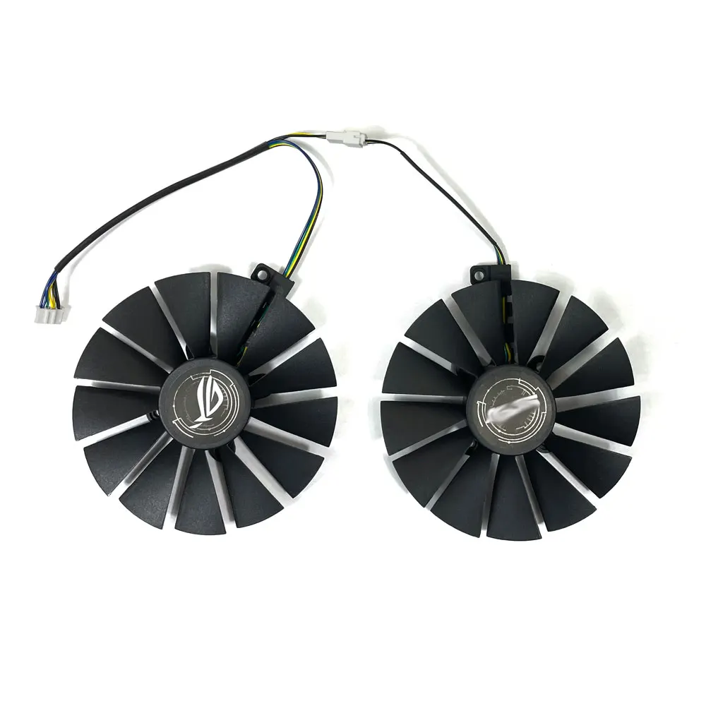 2x T129215SM FDC10M12S9-C RX580 95mm Gpu Fan Voor Asus Strix Rx 470 580 570 Gtx 1050Ti 1070Ti 1080Ti Graphics Cooling Fan