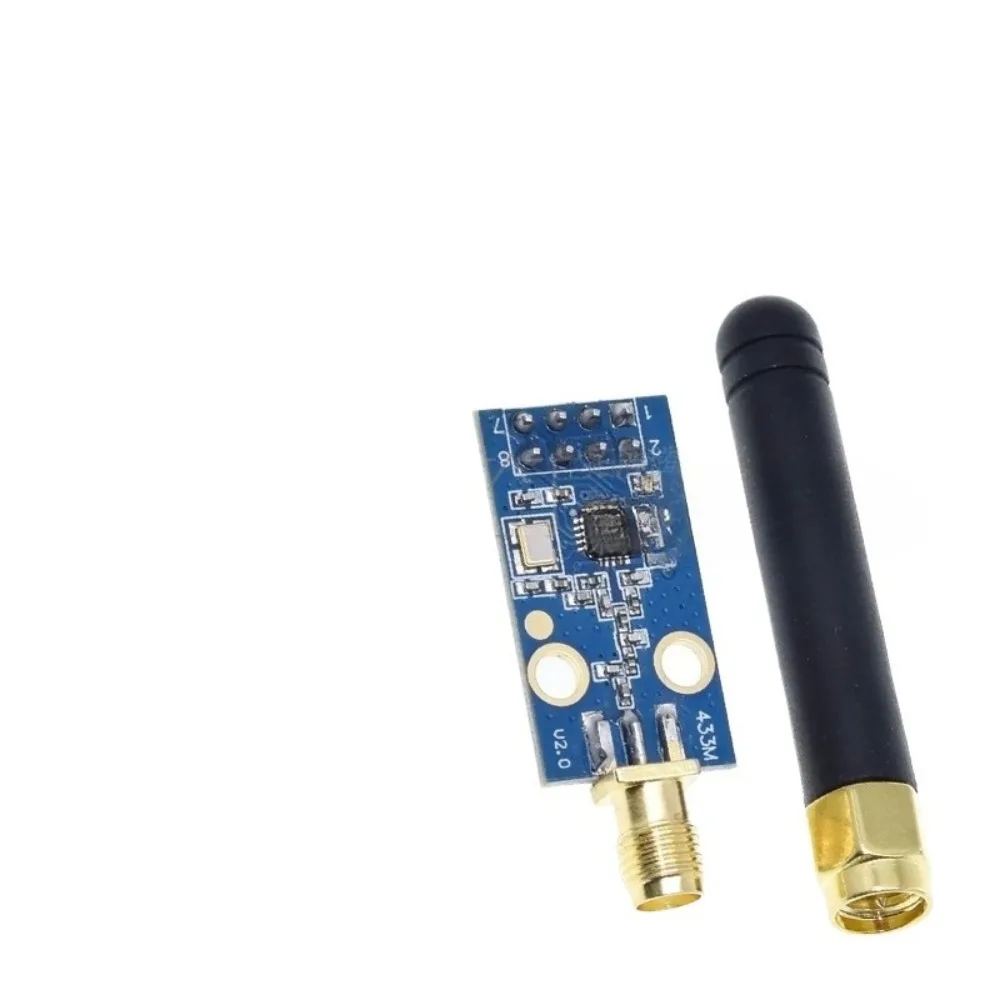 

CC1101 Wireless Module - 433MHz with Antenna, Enhanced Gain. Includes SMA + Rubber Duck Antenna. For Wireless & IoT Projects.