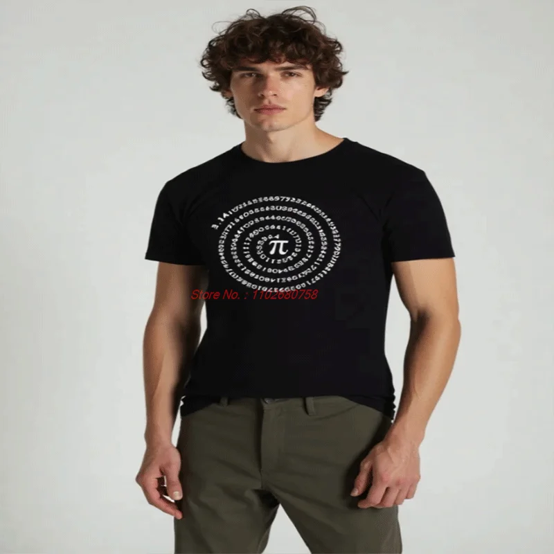 بي دوامة القطن تي شيرت الرياضيات بي يوم موضة الجرافيك تي شيرت الصيف القطن تي شيرتات قصيرة الاكمام جديد في بلايز وتي شيرت