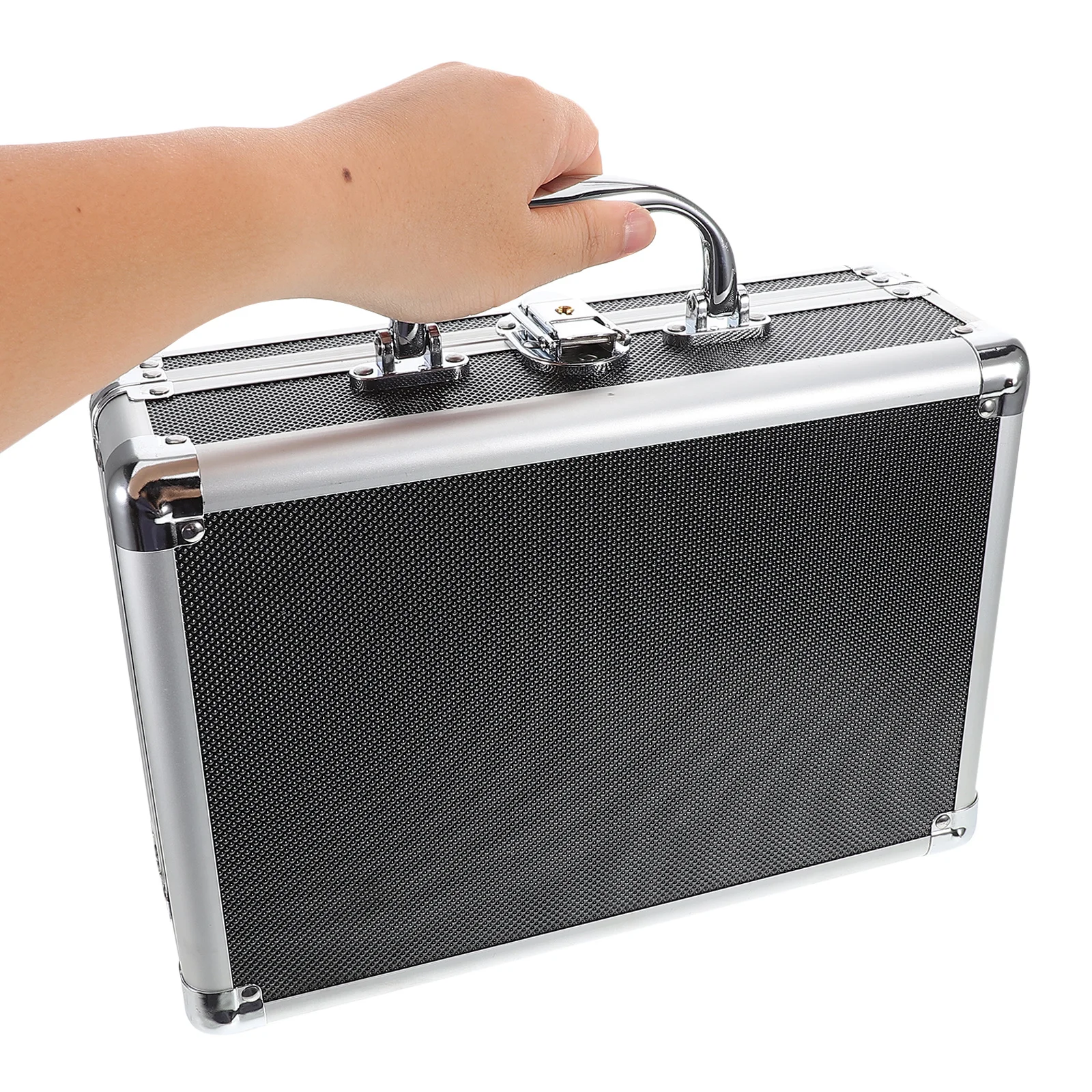 Aluminum Alloy Toolbox Organizer Portable Safe Lock Large Capacity Metal Tool Case for Craftsman Toolbox Organizer