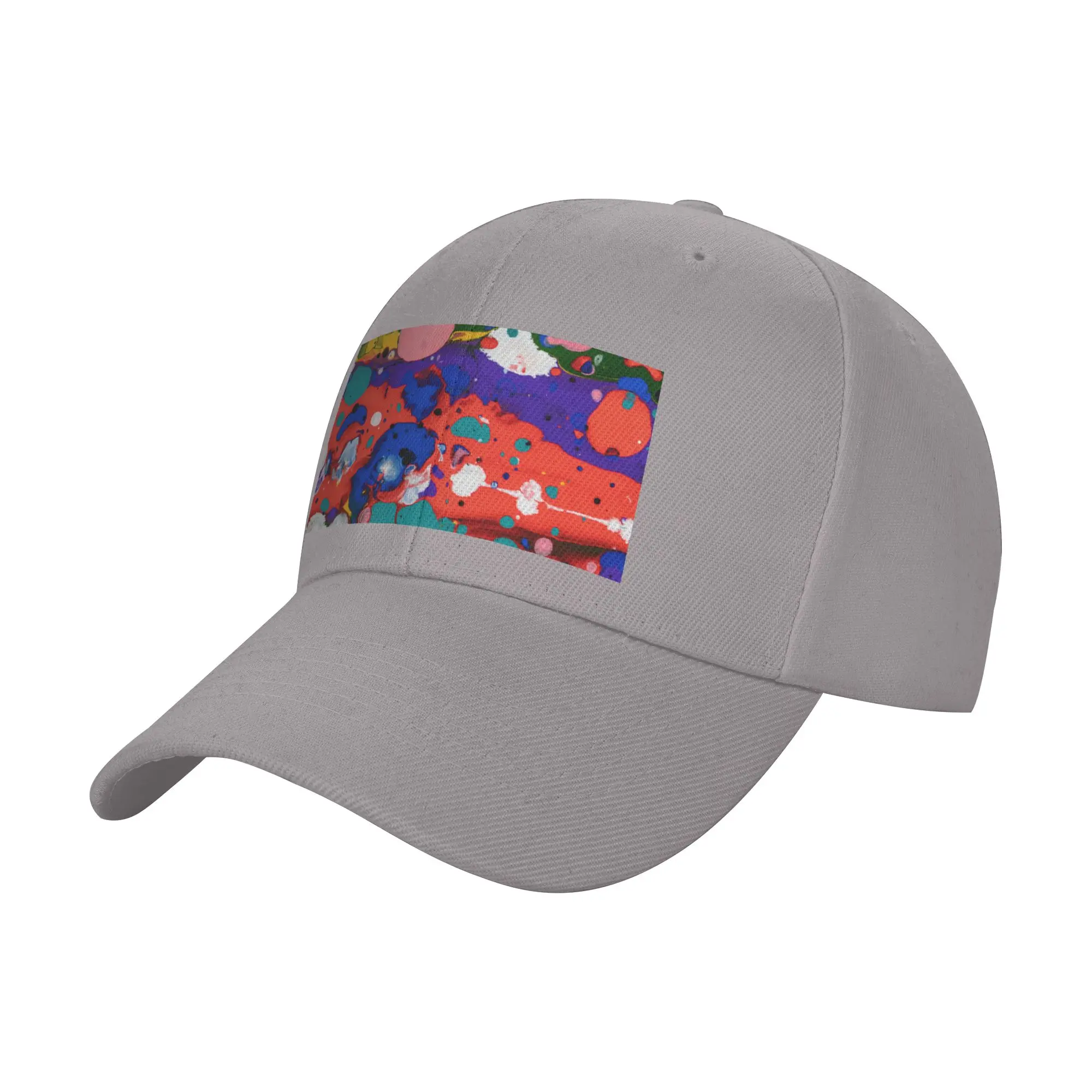 Holi Colour Abstract Art Trendy Baseball Cap Fan Meet Portable Headwear