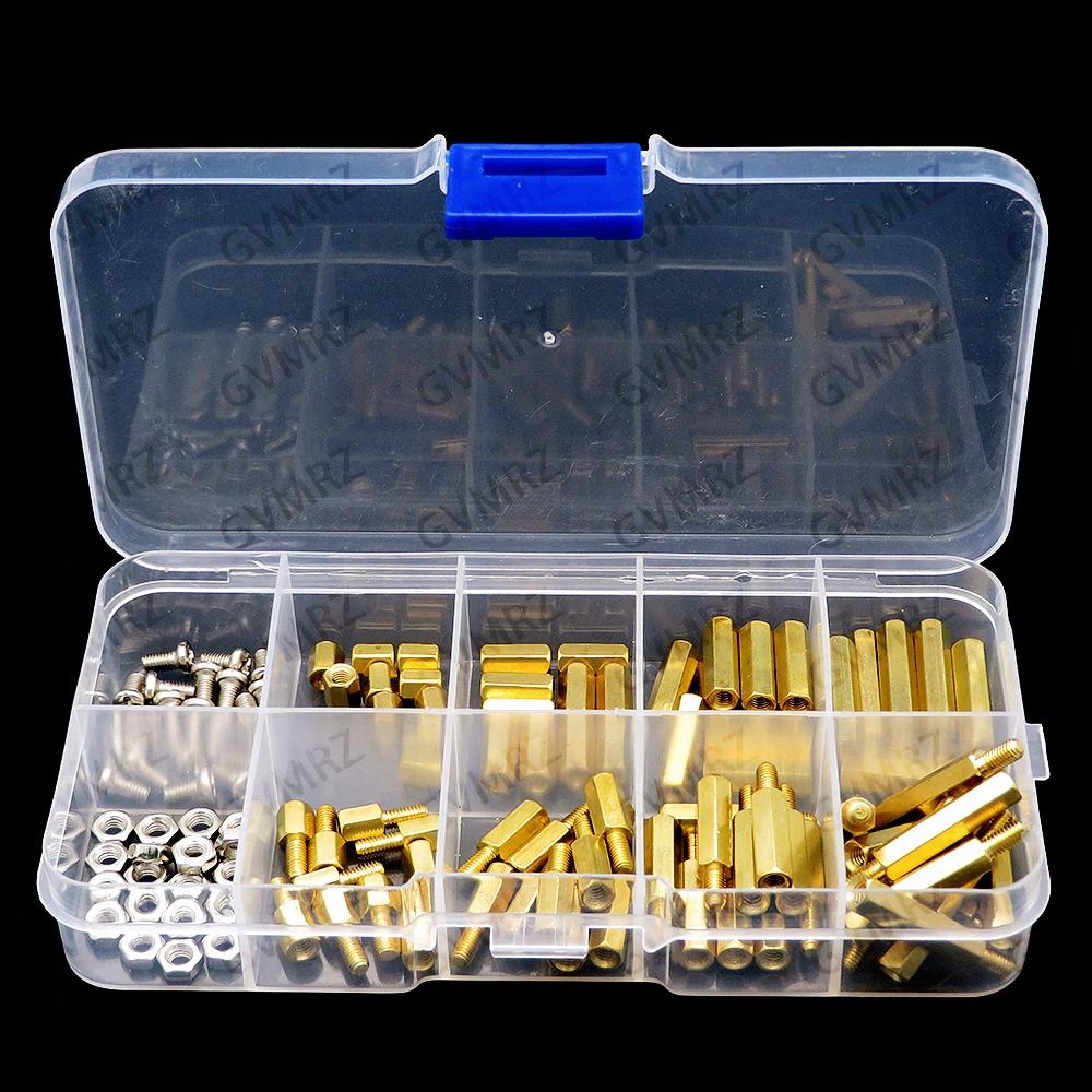 120PCS M3 M2.5 M3x6 Brass Hex Column Standoff Support Spacer Pillar M3 Screw Nut For PCB Board M3x6 M3*10 M2.5*6 