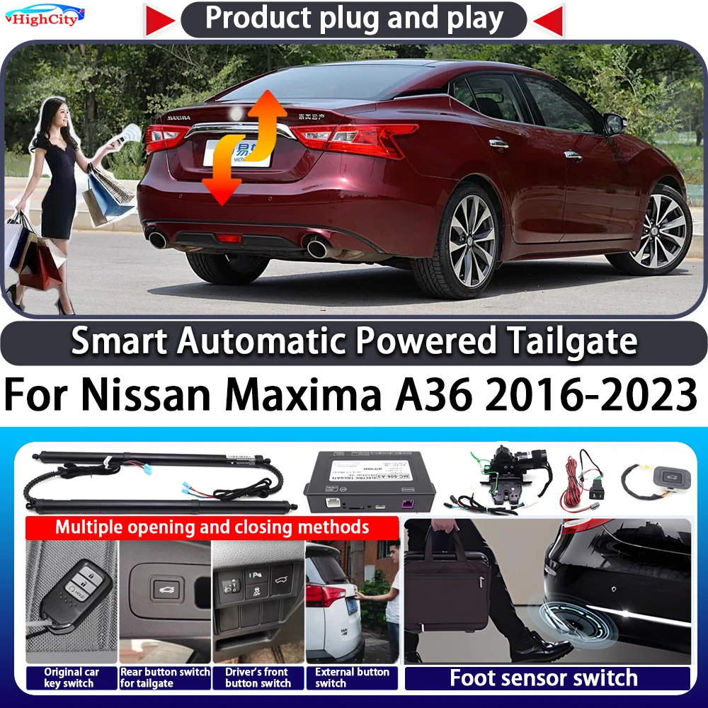 

For Nissan Maxima A36 2016-2023 OEM Smart Automatic Powered Tailgate Key Control Trunk Lift Close Kit Electric Power Tailgate