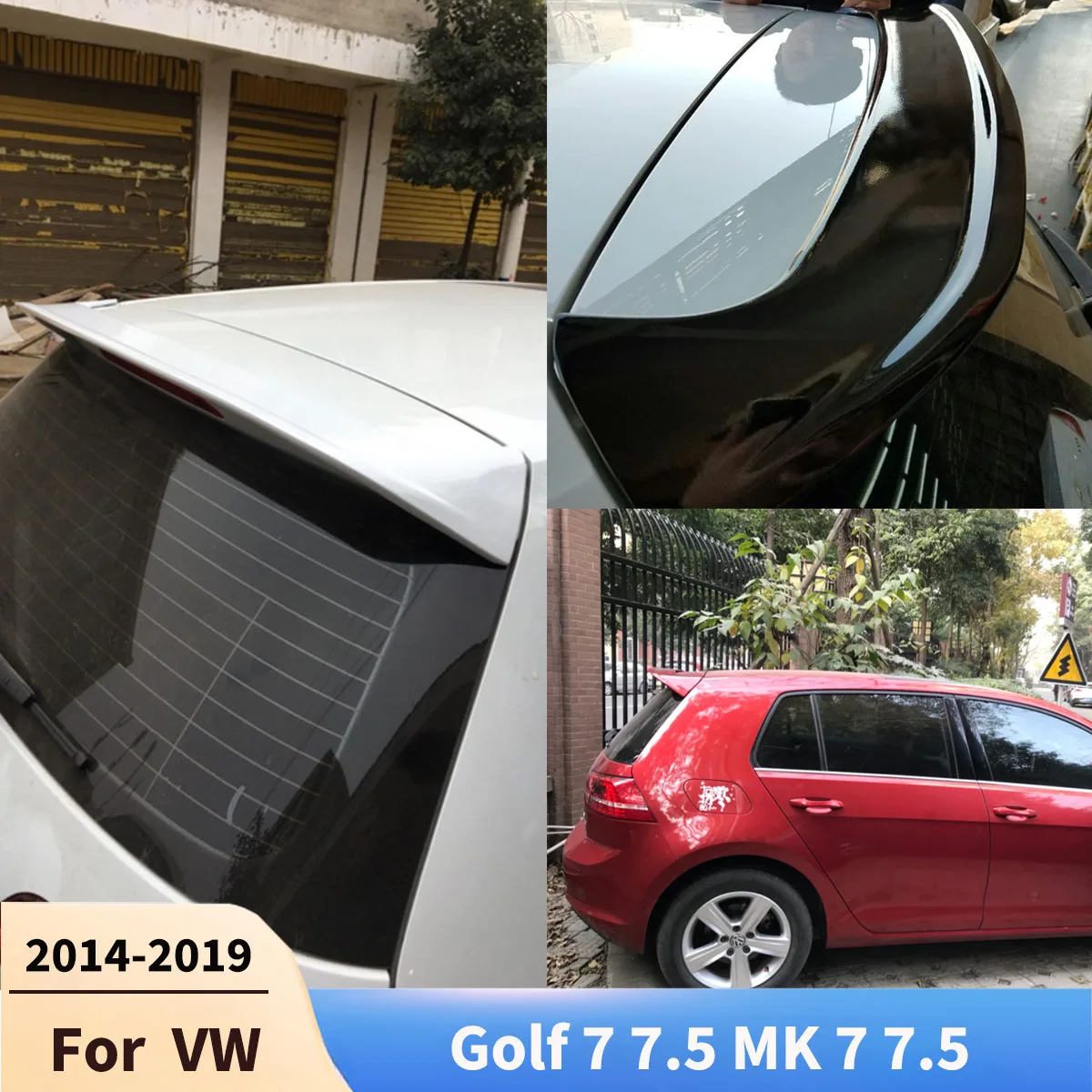

For Volkswagen Golf 7 7.5 MK 7 7.5 2014-2019 Rear Trunk Spoiler Wing Diffuser Spoiler Tail Fin Cars Accessories Body kits Tuning