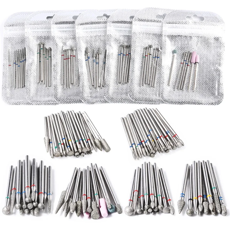 Ensemble de mèches pour ponceuse à ongles électrique, 7/10 pièces, pour pédicure et manucure