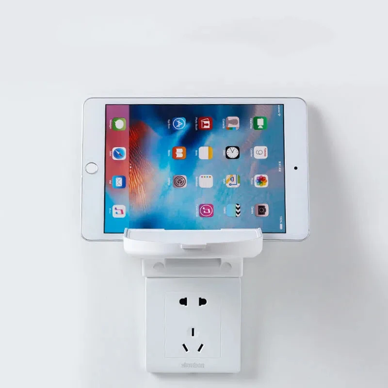 Wall-Mounted Socket Bracket, Lazy Bracket, Router, Audio Smart Speaker, Mobile Phone Tray Rack