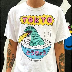 2025 Funny Saucer Man Graphic Tshirts Vintage Cartoon Manga Tee Men Clothing Summer Female Male Fashion Streetwear Cotton Tops