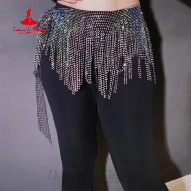 BellyDance Performance Belt Triangular Tassel Hip Scarf Adult and Children\'s Oriental Dance Professional Training Accessories