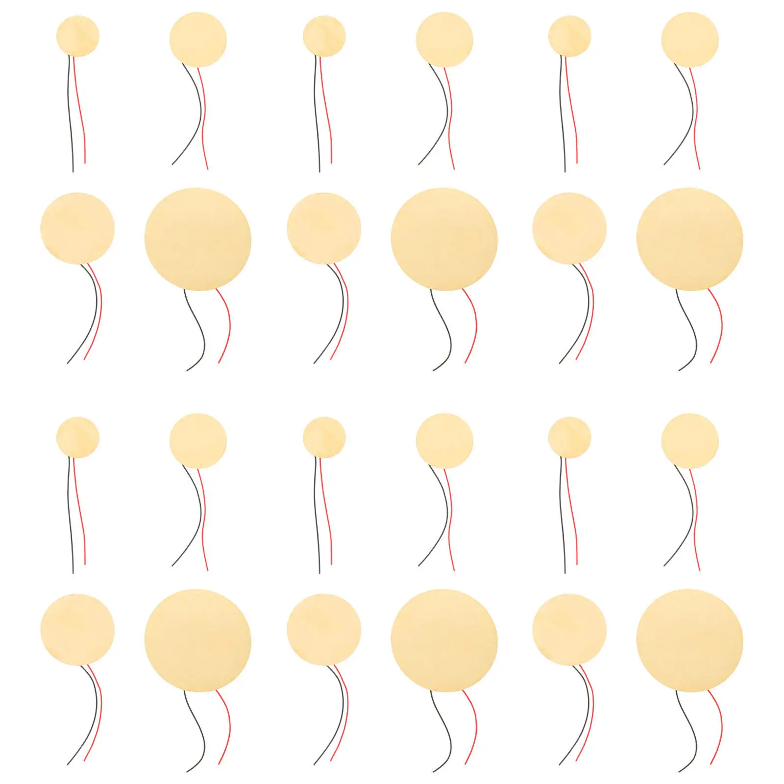 32Pcs Piezo Ceramic Guitar Pickup Transducer Ultra-Thin Microphone Contact Acoustic Electric Violin Ukulele Instrument Soundhole - view 4
