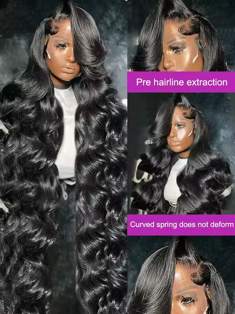 40 42 Inch Body Wave Human Hair Wigs 250% Density 13x6 HD Lace Front Human Hair… - Image 2