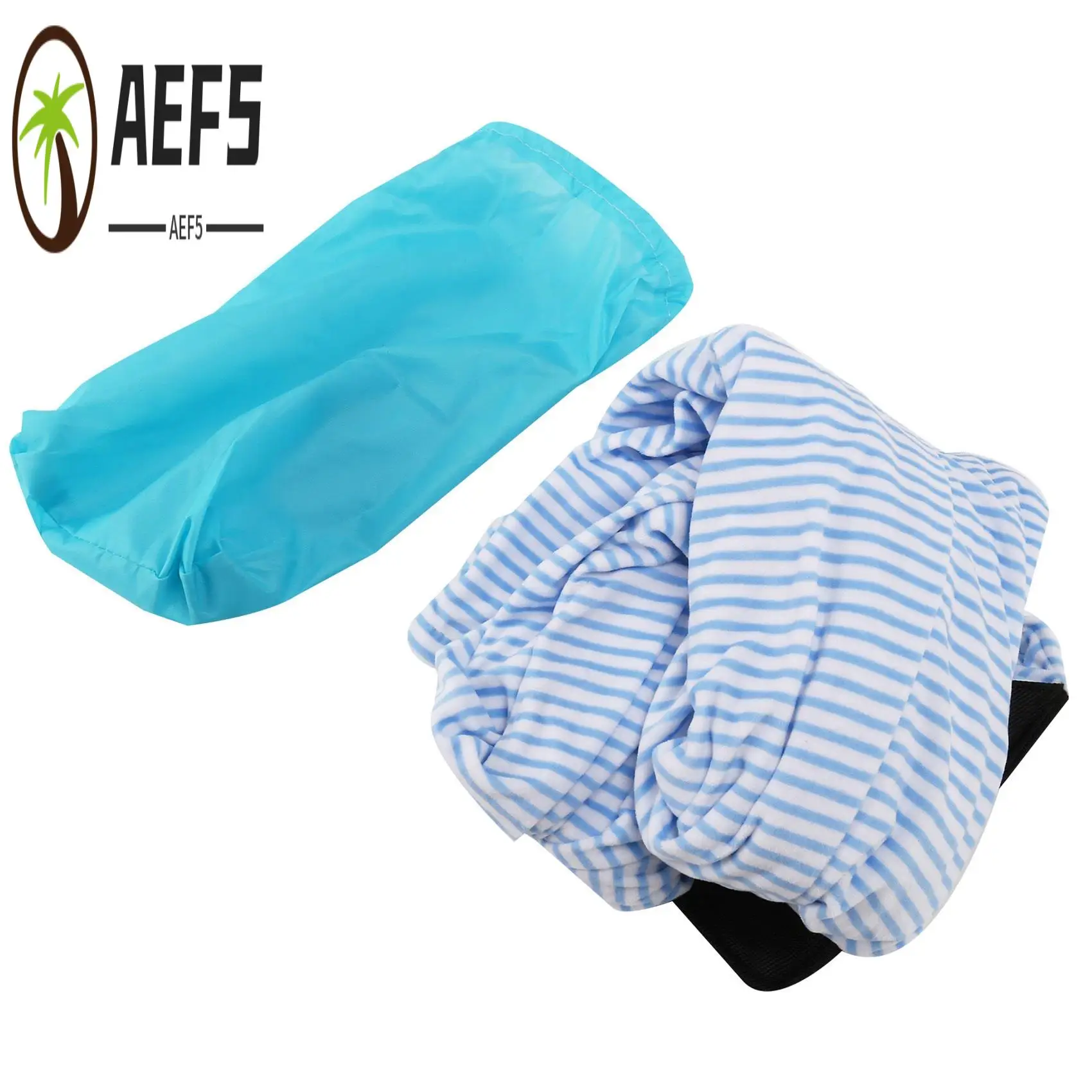 

AEF5-Surfboard Socks Cover 6Ft Blue And White Stripes Surf Board Protective Bag Storage Case
