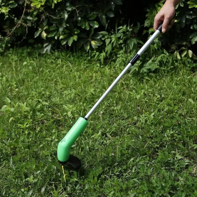 

Multifunctional Grass Trimmer Portable Mini Lawn Mower Handheld Telescopic Trimming Cordless Weed Cutter Edger Garden Tools